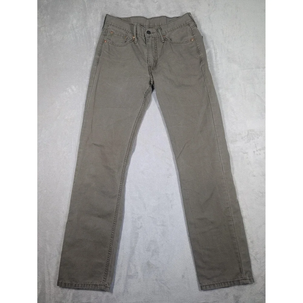 Levis 514 Jeans Mens 30x32‎ Green Straight Leg 100% Cotton Mid Rise Denim